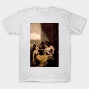 Saint Isabel of Portugal Healing the Wounds of a Sick Woman by Francisco Goya T-Shirt